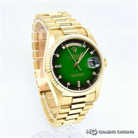 rolex 18238 green|rolex day date 18238 price.